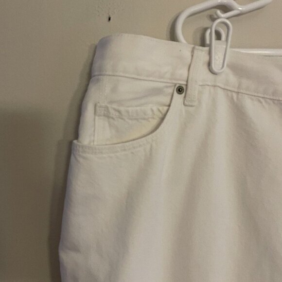 Old Navy Women Plus SZ 24 White High Rise Slouchy Straight Denim Jeans NWT - Picture 5 of 10